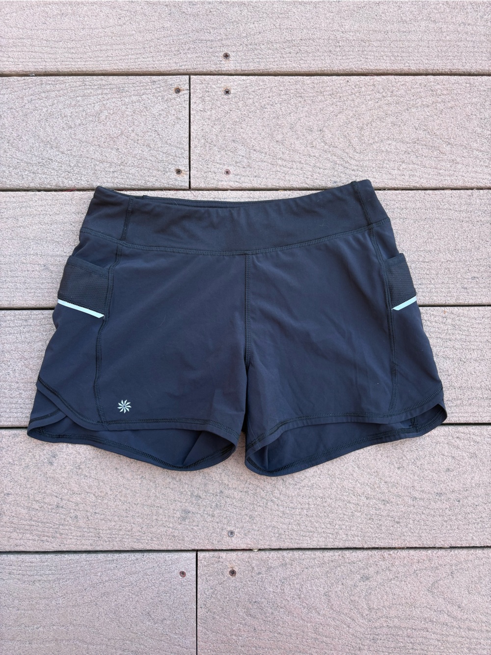 Athleta Black Strapless Athletic Bandeau with Subtle Dark Accents